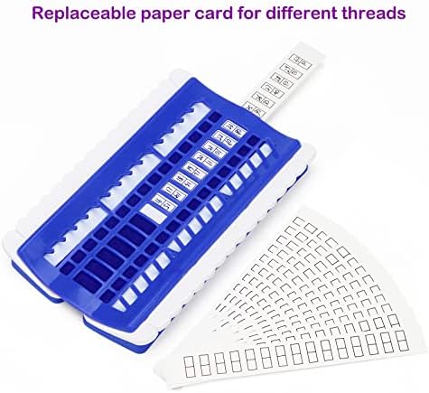 Luxiv 30 Position Embroidery Floss Organizer, Thread Shelf with 15P Card