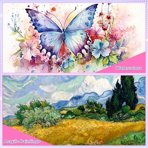 ESRICH 78PCS Acrylic Painting Kits for Adults Couples Date Night