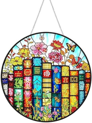 Tabszca Book Flower Hanging Diamond Art Kits for Adults, Pendant Suncatcher