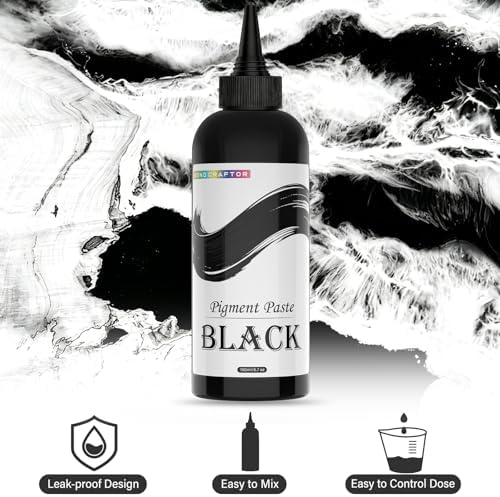 Bond Craftor Black Epoxy Resin Pigment Paste, 150ml High Concentrated Dye