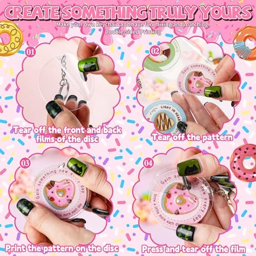 151Pcs Keychain Blanks Kit, DIY Keychain Making Kit With Clear Acrylic Blanks, Key Rings, Keychains Making Supplies