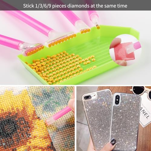 OUTUXED Diamond Painting Tools Accessories 117 Pcs Kit Embroidery Art Craft