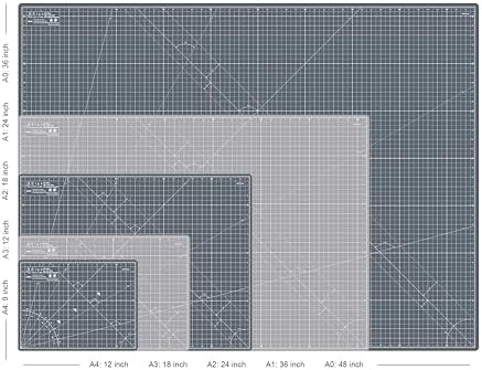 Elan Cutting Mat 36x72 Gray, Extra Large Self Healing Cutting Mat 36 x 72 Inch, 5-Ply Craft Board Gray, Hobby Board for Sewing and Quilting