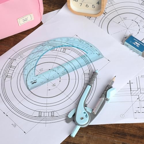 Mr. Pen- Geometry Compass and Protractor Set, 6 Inch Compass