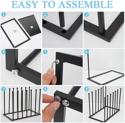 Metal Art Drying Rack Heavy-Duty Paint Display Stand Adjustable Multi-Tier Canvas Storage Organizer Rack for Boards, Painting Panels, Frames, Large Artworks - Studio & Gallery Essential