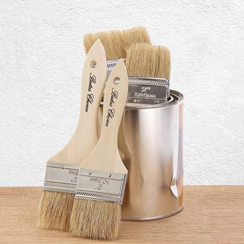 Bates Chip Paint Brushes - 1.5 Inch, 36 Pack, Natural Bristle, Stain Brushes for Wood