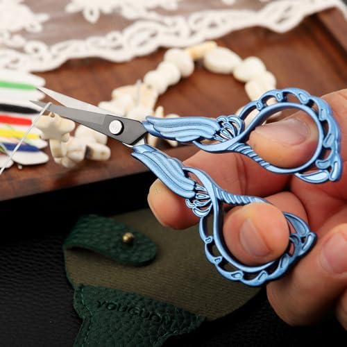 YOUGUOM Sharp Crochet Scissors, Small Sewing Embroidery Shears