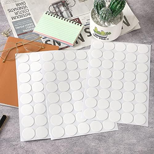 JANYUN 280 Pcs Double Sided Sticky Dot Stickers, Round Putty Clear Tack