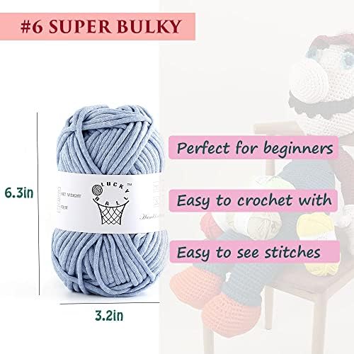 Soft 100g Nylon Cotton Acrylic Blend Yarn for Crocheting & Knitting - Perfect for Dolls, Bags, Hats, Blankets (Cool Grey)