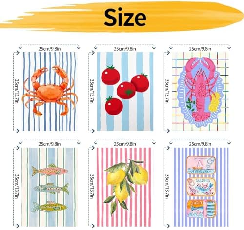 YALKIN 6 Packs Paint by Number Kits for Adults Beginners, DIY Acrylic Painting by Number Kits on Canvas Without Frame, Adults Paint by Number for Home Wall Decor Gifts 25x35CM/9.8x13.8IN