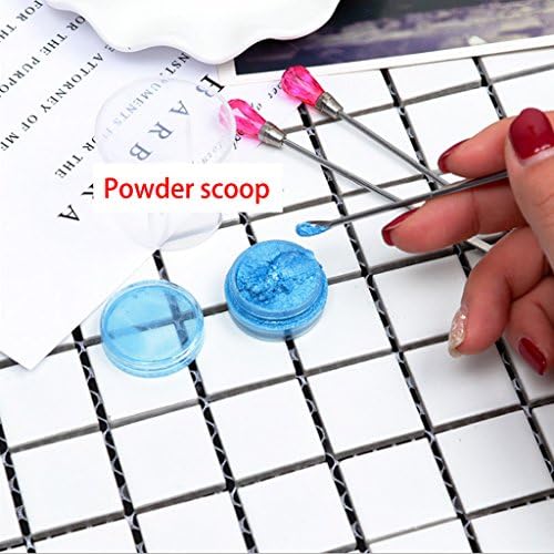 3 Pcs Stirring Needle Spoon Tool Portable Muddler Poke Needle Spoon Kit for Resin Craft Silicone Mold Jewelry Making Hot Pink, app.10cm/3.94''