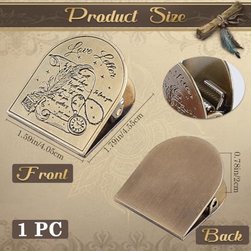 CRASPIRE Travelers Journal Clip Vintage Alloy Antique Bronze Metal Book Pen Page Decorative Bill Binder Holder Clips for TN Travelers Art Journaling Reading Decoration Accessories