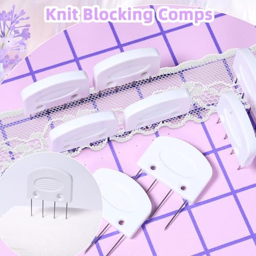 32 Pcs Kniting Blocking Combs, Knit Blockers Combs for Blocking
