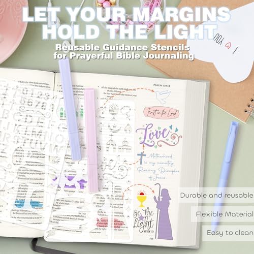 XKDOUS Bible Study Supplies, Bible Journaling Kit with Highlighters，Morandi