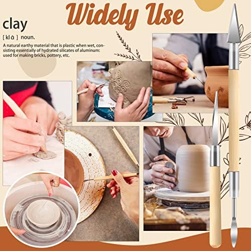 JETMORE 35 Pcs Clay Sculpting Tool Kit, Clay Cutters, Pottery Tools for DIY | Clay tools support carving, shaping and detailing, Sculpting tools suit pottery, ceramics, molding and polymer clay projects