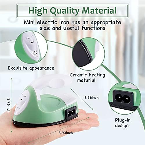 Honoson Mini Craft Iron with Charging Base Tiny,Green