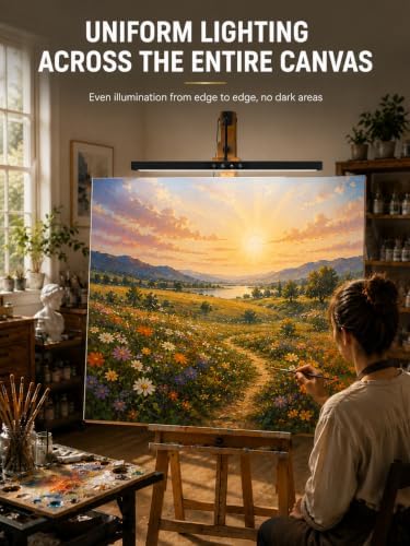 Easel Clip-On Light Art Lamp CRI 90+ for Painting Canvas