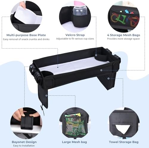 COOLBEBE Stroller Snack Tray Compatible with Wonderfold Wagon, W4 Series