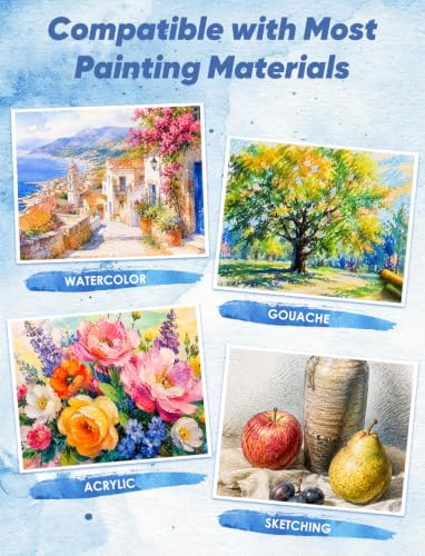 82 Sheets Watercolor Paper Bulk 2.5"x3.5", 110lb/230g Artist Trading Cards