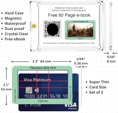 Fibonacci Grid Directors Viewfinder Card