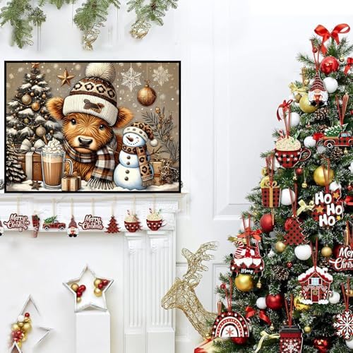Axquilon Christmas Diamond Art Kits for Adults 16x12 inch