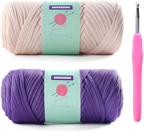 Soft Tshirt Yarn for Crochet Bags/Basket, T Shirt Thick Yarn for Crocheting