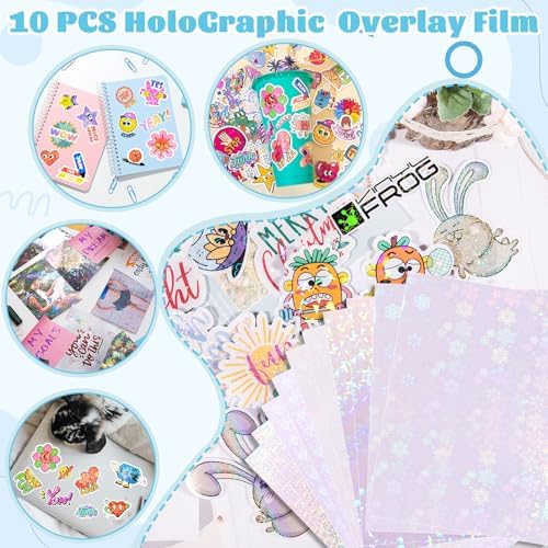 VINYL FROG 60PCS Accessories Bundle for Cricut Maker and All Explore Air, Ultimate Tools with Permanent Adhesive Vinyl, Printable Vinyl Sticker Paper, Cutting Mat, Weeding Tools, Scrape