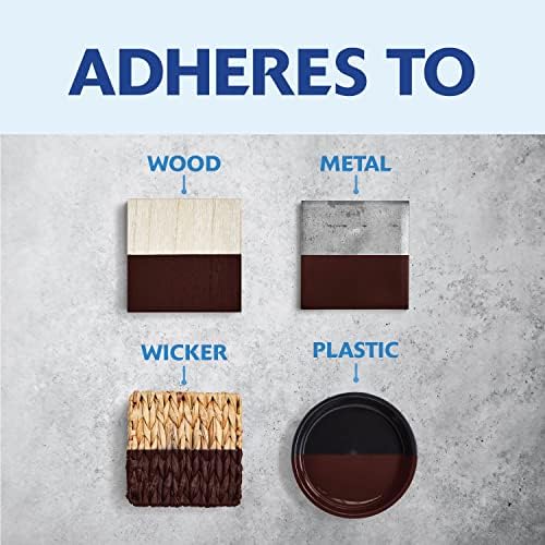 Rust-Oleum Brush-On Enamel Paint Painter's Touch Latex, Gloss Kona Brown, 1 Quarts (Pack of 2)
