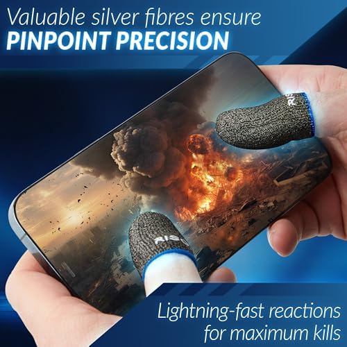 10 Pieces Gaming Finger Sleeves - Perfect Touchscreen Glide