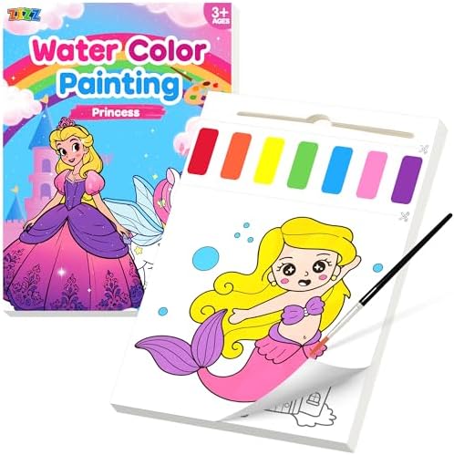 ZIZZ Paint with Water Coloring Books for Toddlers Princess Painting Sets