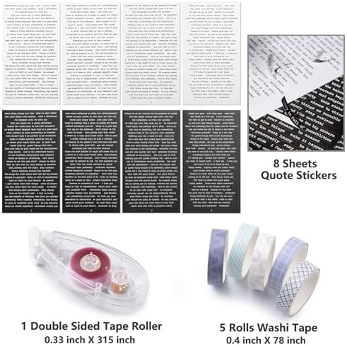 JOYCHOIC Vintage Scrapbooking Supplies Aesthetic Journaling Kit, Scrapbook Papers Quote Stickers TN Notebook Large Collection for Bullet Junk Journal, Planner DIY Arts Craft Collage, Beginners