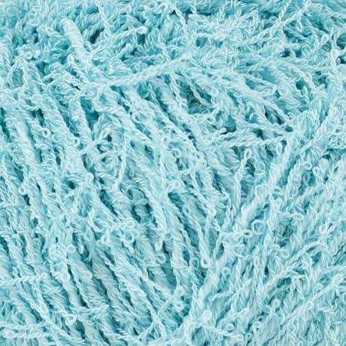 Makromecity Bubble Scrubby Yarn - 100% Premium Polyester Yarn for Crocheting and Knitting - 3.5 Oz (100g), 98 Yds (90m) - Ideal for Dishcloths, Crafting & Bath Washcloths (Mint, 3 Skeins)