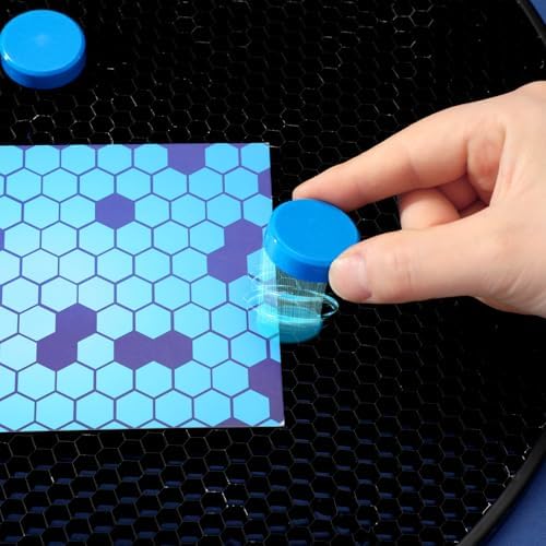 Blulu 50 Pcs Magnetism Honeycomb Pin for Laser Cutting 1.18 Inch Honeycomb Bed Pins Hold Down Laser Engraving Accessories Supplies Machine Fixing Needle Engraver Machine Accessories(Blue)