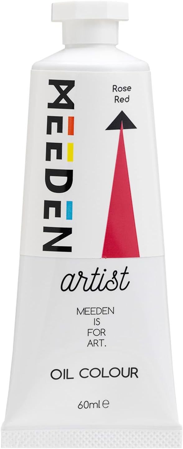 MEEDEN Artist Grade Oil Paint: Rose Red - 60ml/2oz Tube | Professional Art Paints and Supplies for Canvas Painting