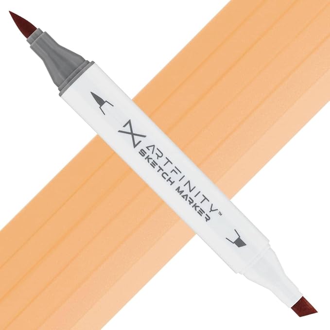Artfinity Sketch Markers - Bone YR6-3, Vibrant, Professional, Dye-Based Alcohol Markers for Artists, Drawing, Travel, & More