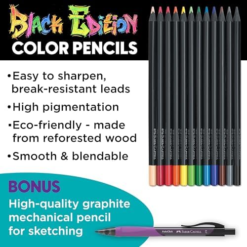 Faber-Castell Anime Drawing Kit, Shojo Edition with Step-by-Step Book