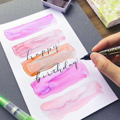 Kuretake Irodori Kobako Sakura Watercolor Paint Set with Brush Pens, Japan