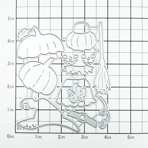Patchwork Halloween Pumpkin Witch Hat Metal Cutting Dies for Card Making