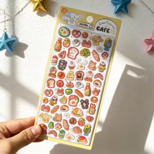 3D Puffy Stickers, Kawaii Resin Decorative Stickers for Phone Case, Notebook, Scrapbooking (Style-4)