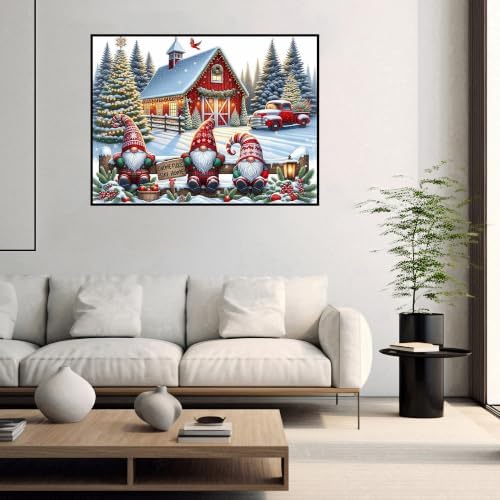 Gnomes Diamond Art Kits for Adults,Diamond Painting Kits for Beginners