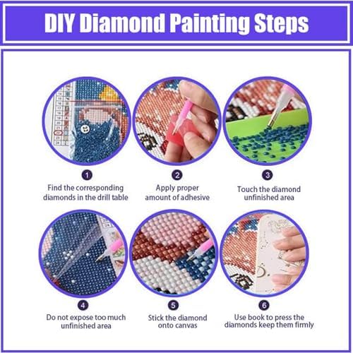 ajepon Butterfly Diamond Painting Kits for Adults - Stained Glass Butterfly Diamond Art Kits for Adults, Butterflies Gem Art Kits for Gift Home Wall Decor (14x14inch)