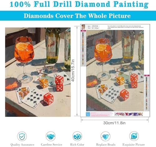 Cocktail Dice Poker Diamond Art Kits for Adults Diamond Painting Kits