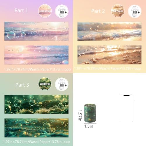 Washi Tape Stickers for Scrapbooking, Scrapbook Stickers for Journaling