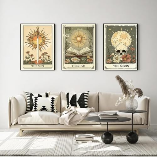 3 Pack Tarot Diamond Art Kits for Adult Diamond Painting Kit for Beginner