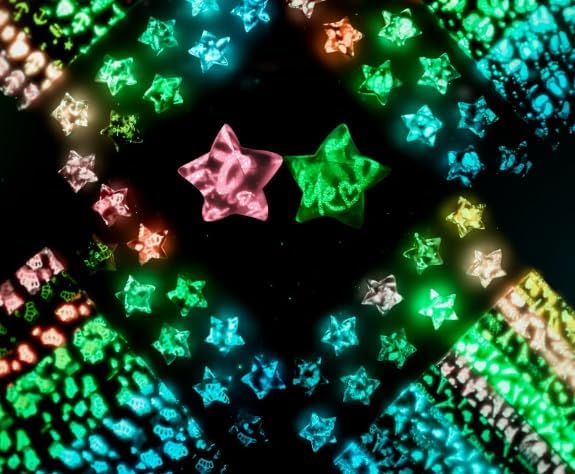 1080PCS Origami Star Paper Strips f (glow-in-the-dark paper)