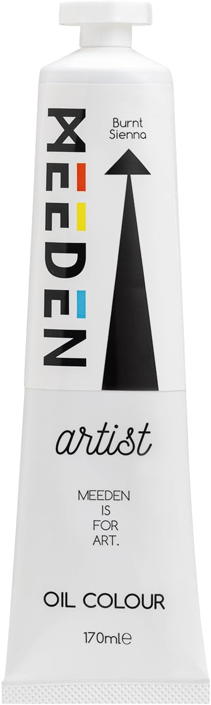 MEEDEN Artist Grade Oil Paint: Burnt Sienna - 170ml/5.7oz Tube | Professional Art Paints and Supplies for Canvas Painting