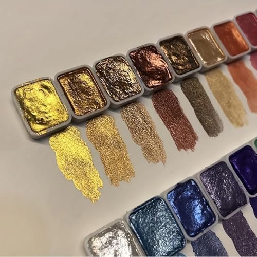 Forestry Shifting Watercolor Painting Set，Metallic Watercolors，Glitter Watercolor Paint For Children Adults Art Painting (Breeze 20 colors 1 ml（1* Pen）)