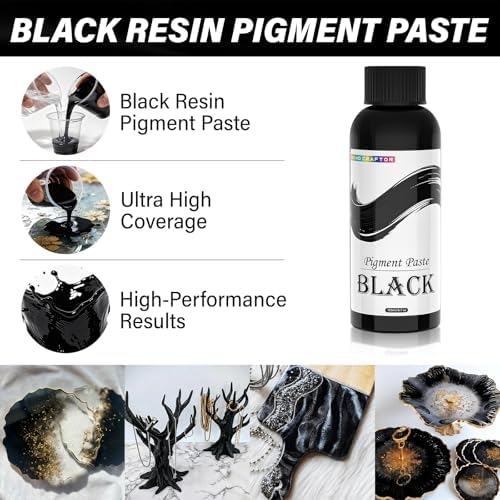 Bond Craftor Black Epoxy Resin Pigment Paste, 150ml High Concentrated Dye