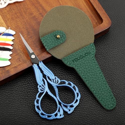YOUGUOM Sharp Crochet Scissors, Small Sewing Embroidery Shears