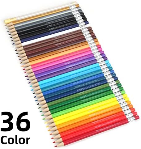 Mechanical Colored Pencils 2.6mm 36PCS, Colored Pencils for Adults